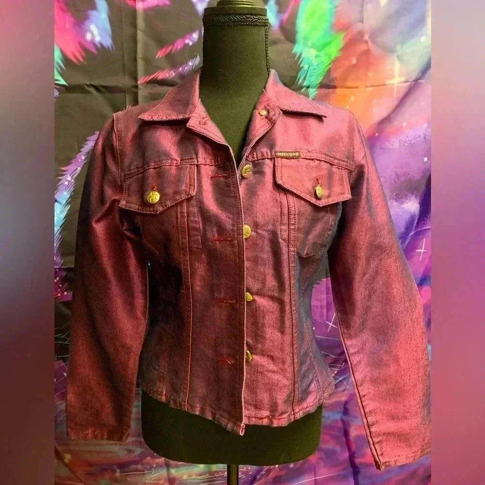 Bubblegum Vintage Denim Jacket - Purple - Small